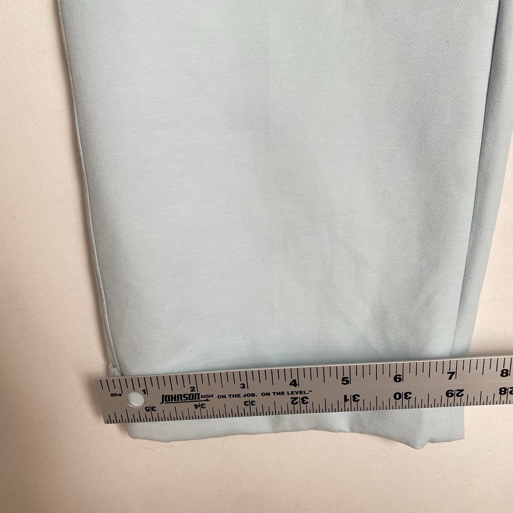 White House Black Market Dress Pants Size 12 Light Blue Slim Career Stretch - Picture 12 of 12